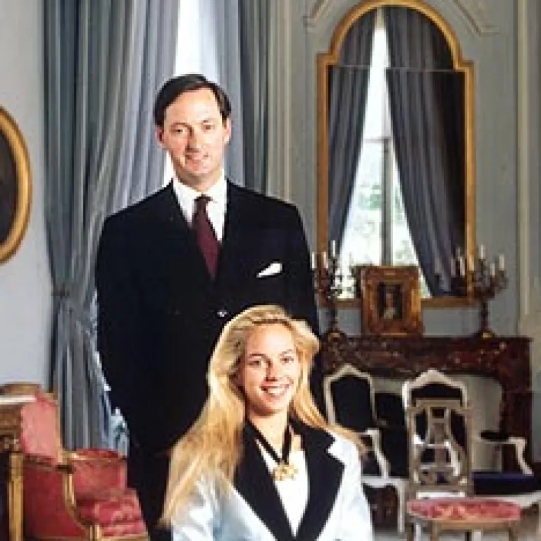 Jacques de Crussol d'Uzès et Alessandra Passerin d’Entrèves et Courmayeur